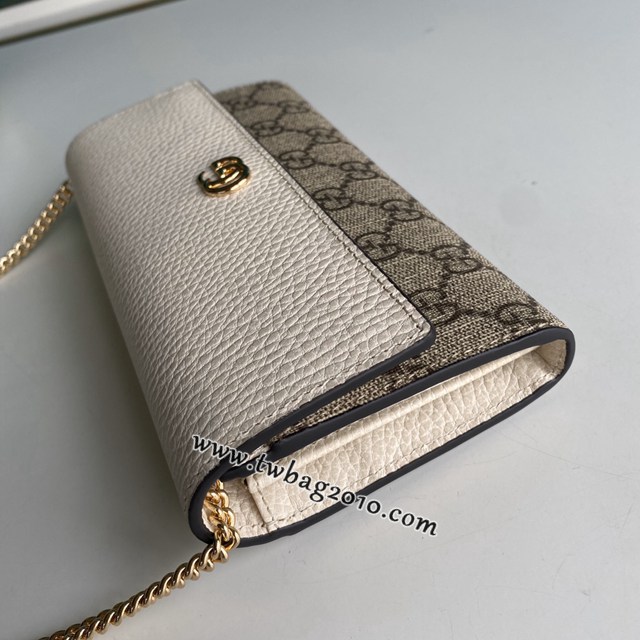 gucci專櫃2024新款woc手袋 古馳原廠皮鏈條單肩斜挎女包 jcp1969